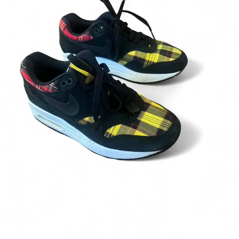 Nike Woman's Tartan Plaid Air Max 1 Se Preppy Sneakers SZ 7 - Picture 2 of 6